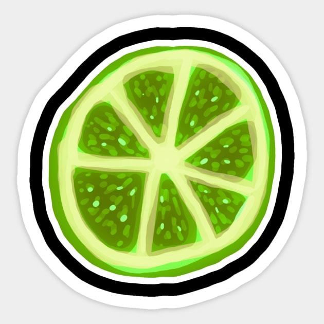 Lime Slice Sticker by saradaboru